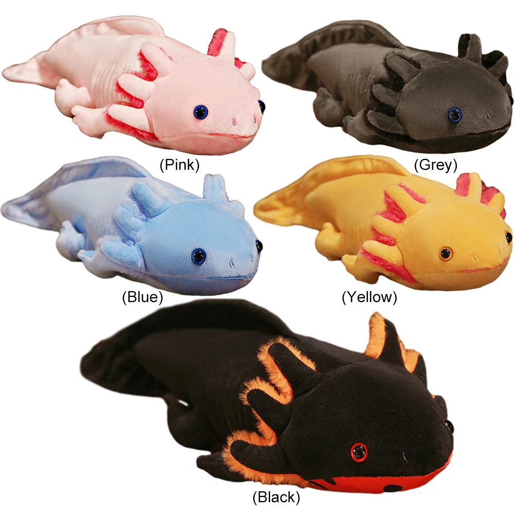 45 centimetri Kawaii Mexicanum Axolotl Bambole Animali Carino Axolotl Peluche Ripiene Giocattolo Simulazione Dinosauro Ambystoma Bambola di Pezza per I Bambini