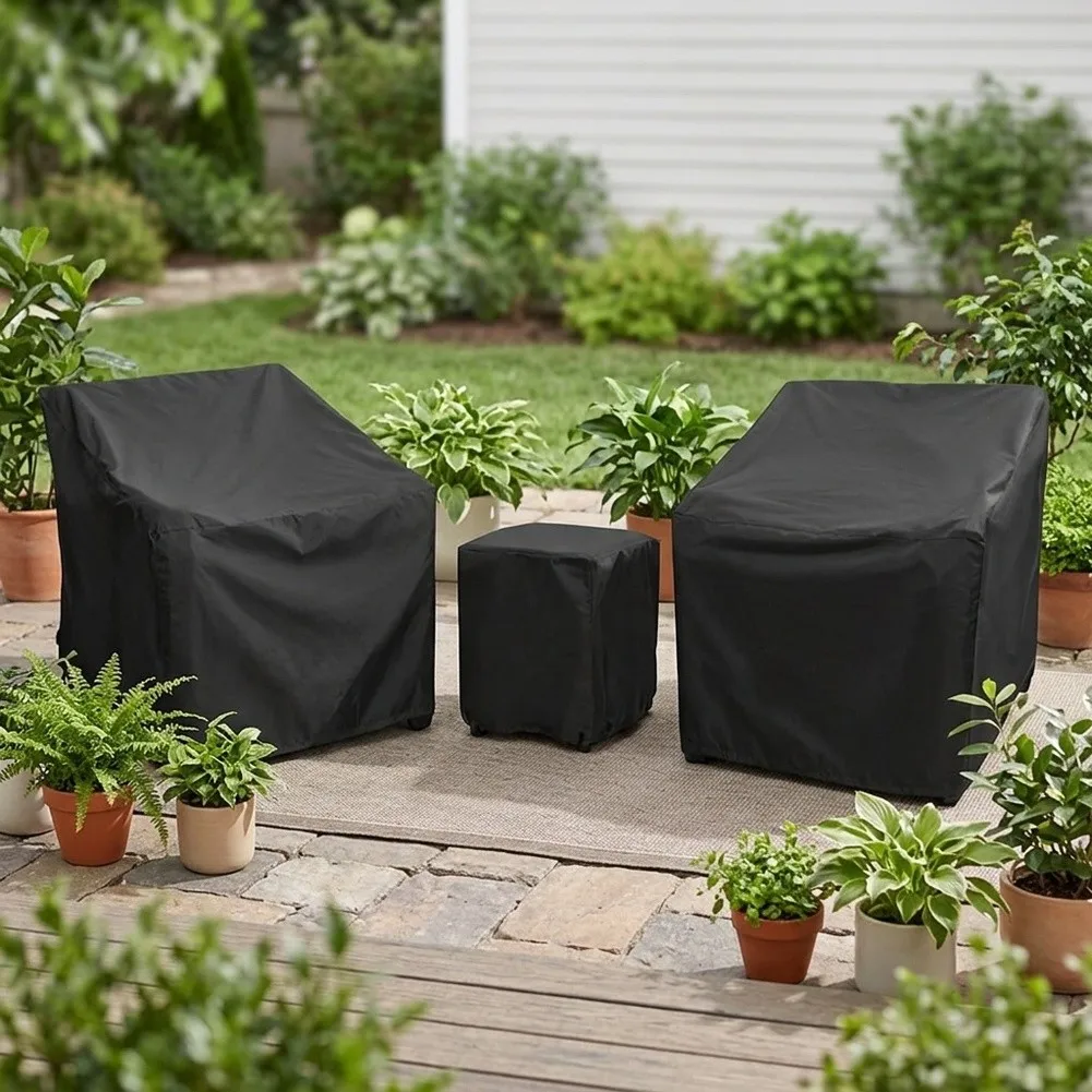 210D Outdoor Garden Furniture Covers For Patio Tables Chairs Sofa Couch Cover Water Resistant Drawstring Secure Fit Protector