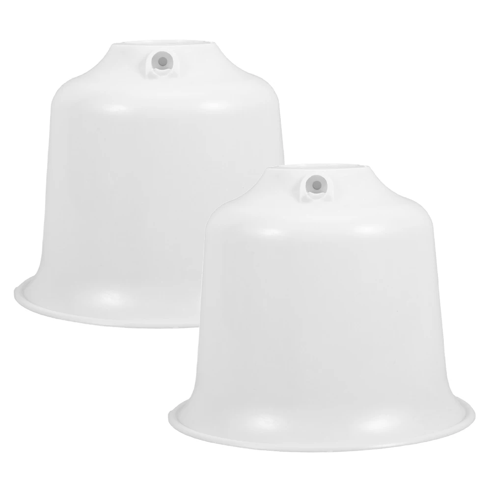 

2 Ceiling Fan Dust Covers Washable Durable Replacement Canopy Kits Pendant Light Sockets Universal Compatibility Easy