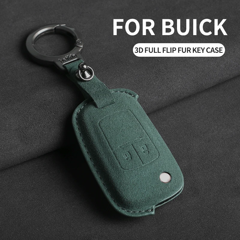 

For Buick Chevrolet Cruze Epica Lova Camaro Impala Aveo Malibu Sail Orlando Suede Car Key Case Cover Car Key Shell Accessories