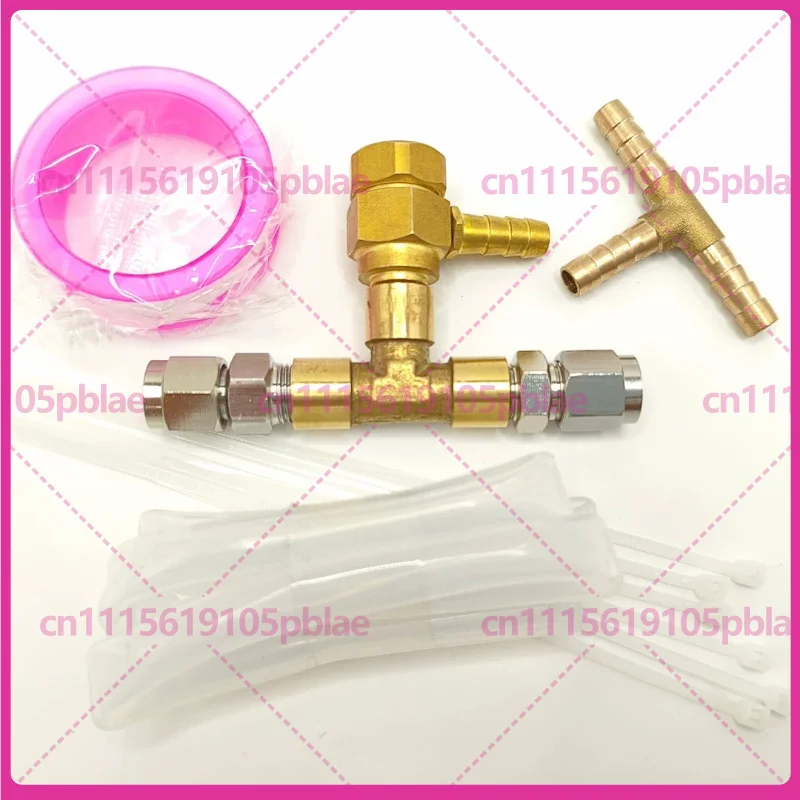 OPV Modification Kit Adjustable Pressure Relief Stabilizer Valve G1/8 Thread 1 to 8 Splitter Port for Espresso Machine