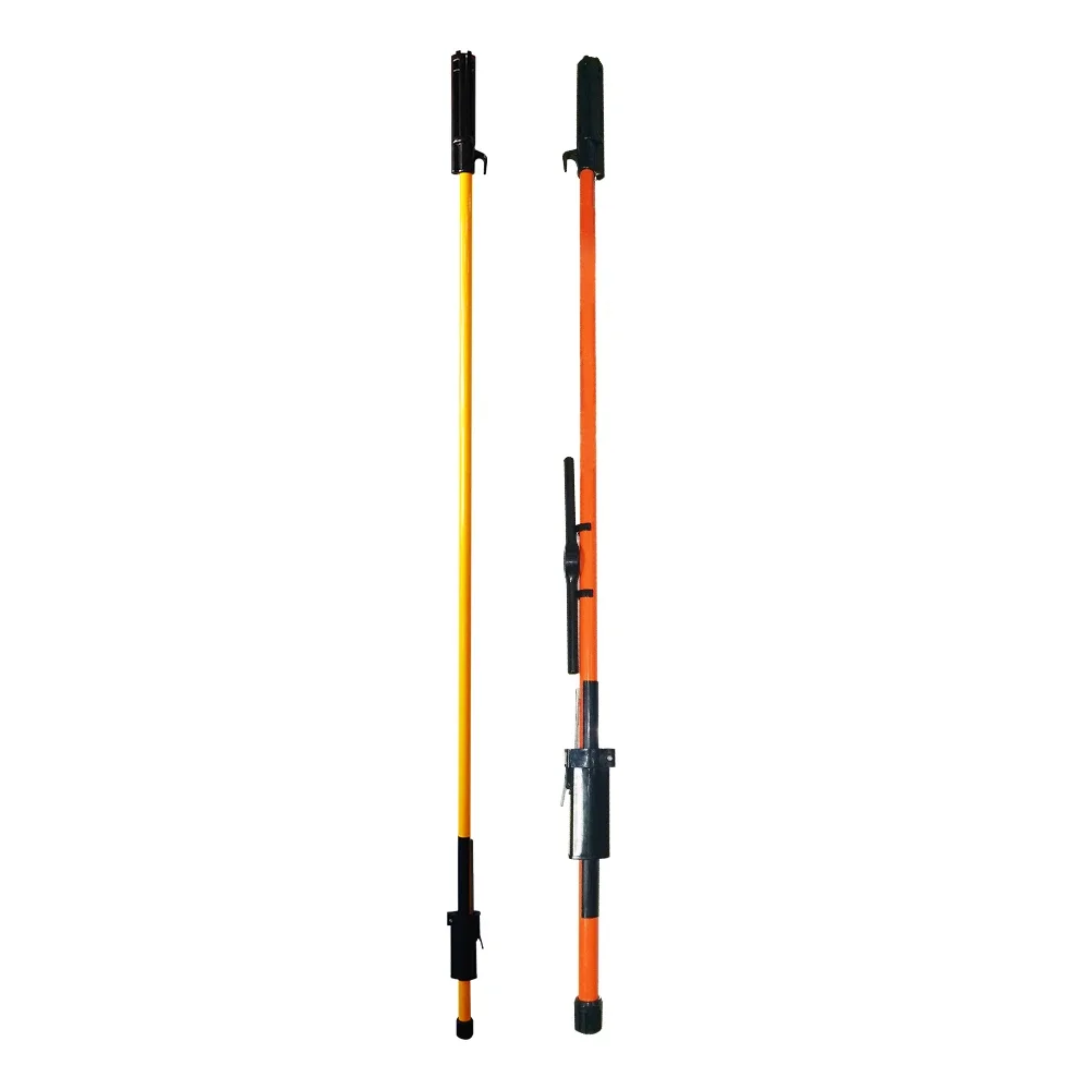 SS2 Series Insulated Shotgun Stick 1.8-4m Epoxy FRP Alloy Hook Live Non-Live Work — купить у AliExpress WW