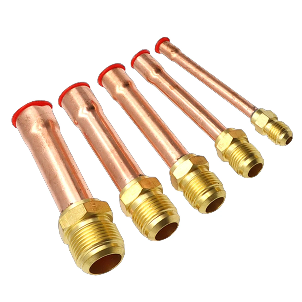 1pc Brass Pipe Fitting Connector For Air Conditioner 45 Degree Copper Tube Brass Pipe Fittings Connector Adapeter Power Tools