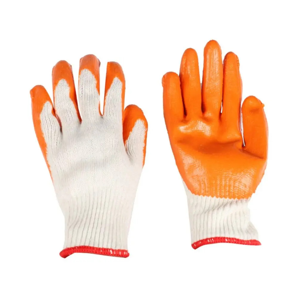 

12pairs Wear-Resistant Labor Insurance Gloves Breathable Excellent Grip Safety Working Gloves Non-Slip Flexible Work Gloves
