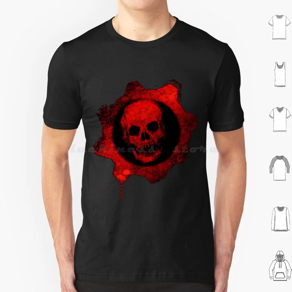 

Logo T Shirt Big Size 100% Cotton Gaming Gears Gamer Cog Game Videogames Locust Carmine Microsoft Lancer Retro Gear