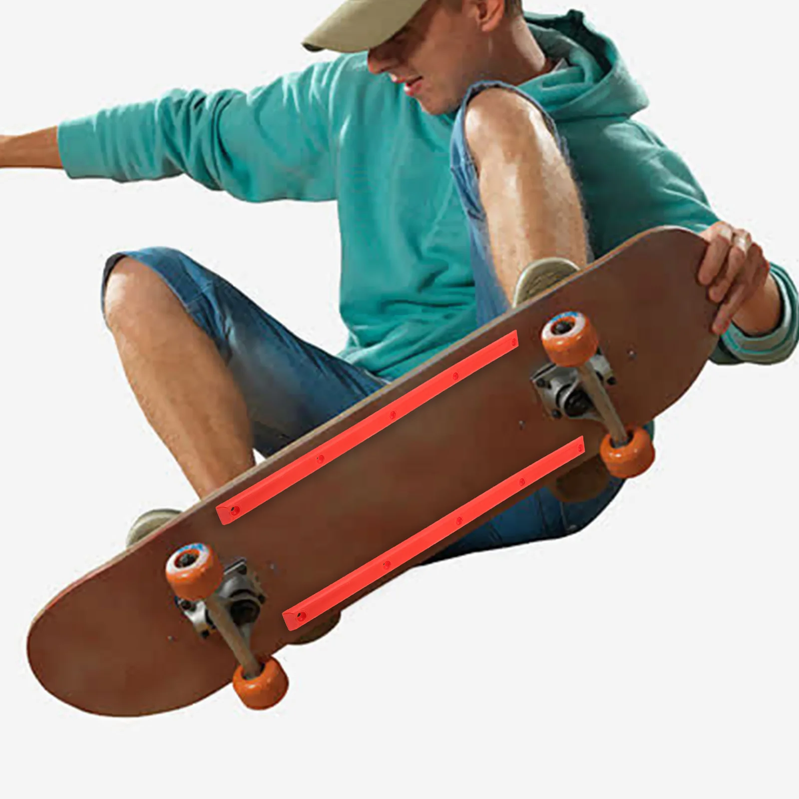 1 paire de protections de Rail de planche à roulettes en Abs, Protection Durable pour Skateboards électriques Longboard Street, pare-chocs