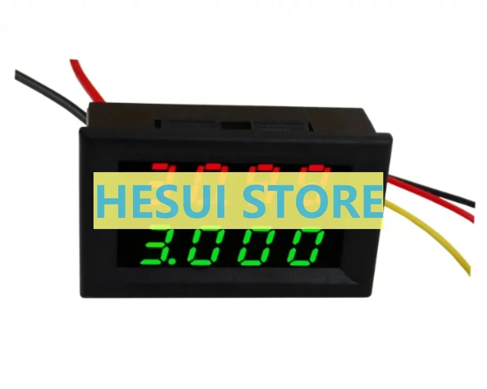 Four-bit LED DC digital display dual display voltage and current meter head DC0-33.00V/0-999.9mA-3A high precision