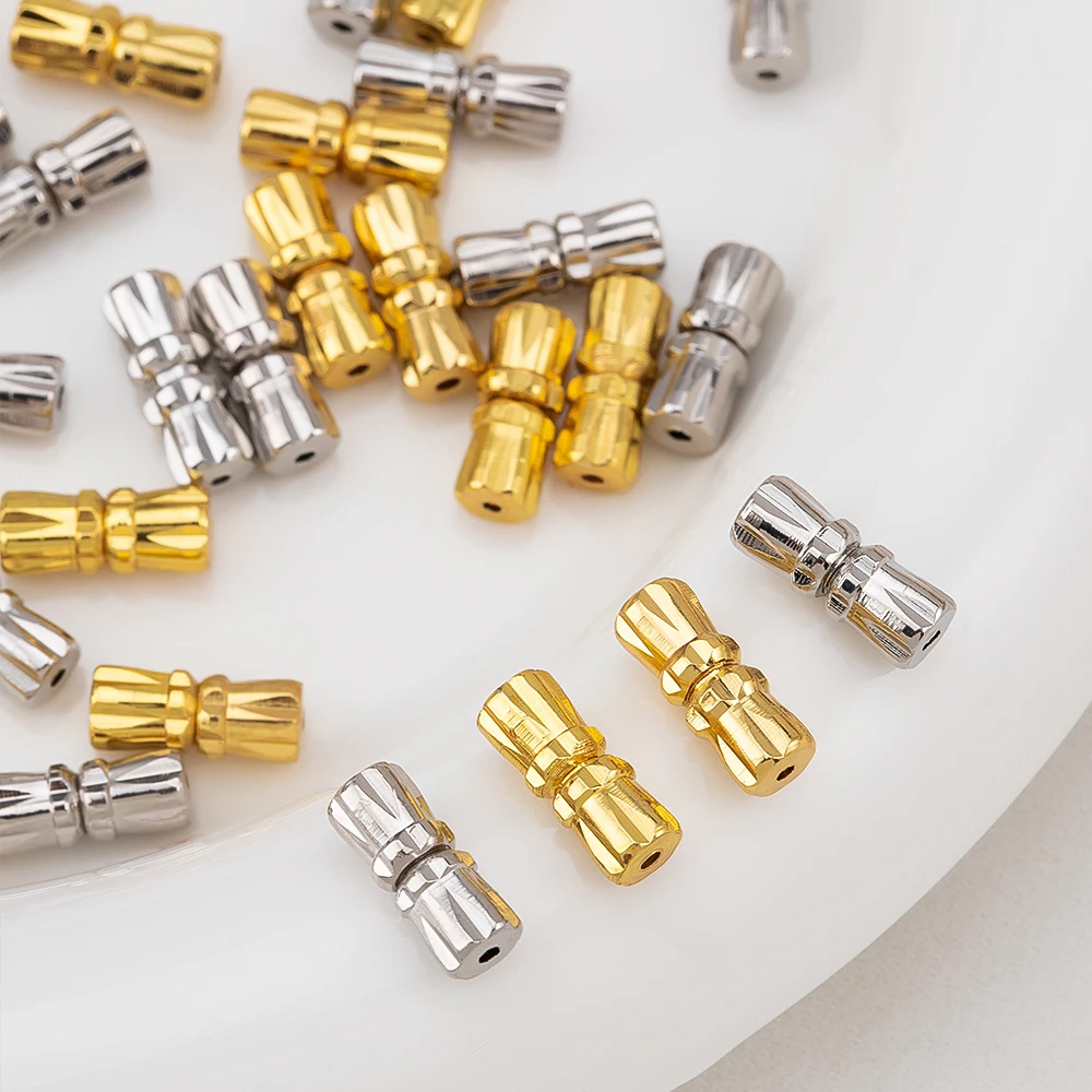 5/10Pcs Copper End Clasps Metal Peanut Fasteners Buckle Spiral Clasp Connector For DIY Jewelry Making Bracelet Necklace Supplies