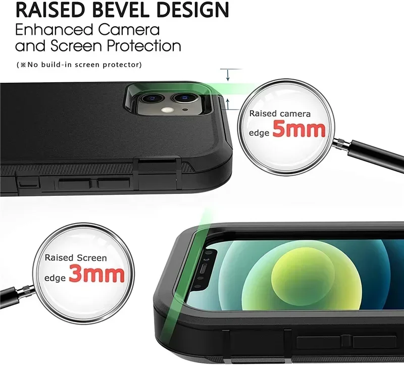 Luxuriöse, modische Hybrid-Hochleistungs-Rüstungshülle für iPhone 17 Air 16 Pro Max Plus, stoßfest, schützt OTT-B Hard Box, Gürtelclip-Abdeckung – Detail 7
