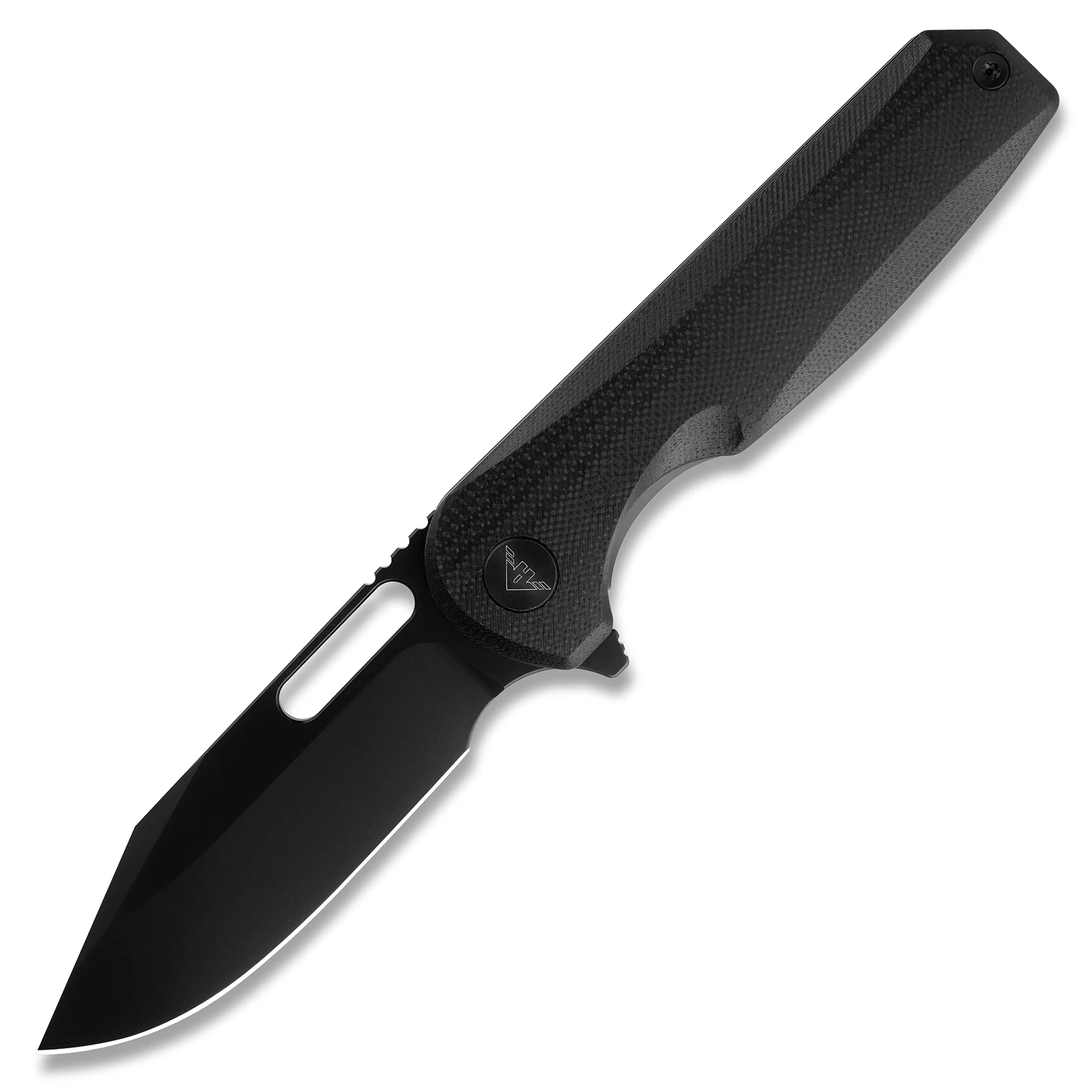 

A Ameight Knives Preyert II Flipper Складной нож 3,23 дюйма Черный PVD 14C28N Лезвие Черный G10 Ручка Кемпинг Туризм Карманный нож