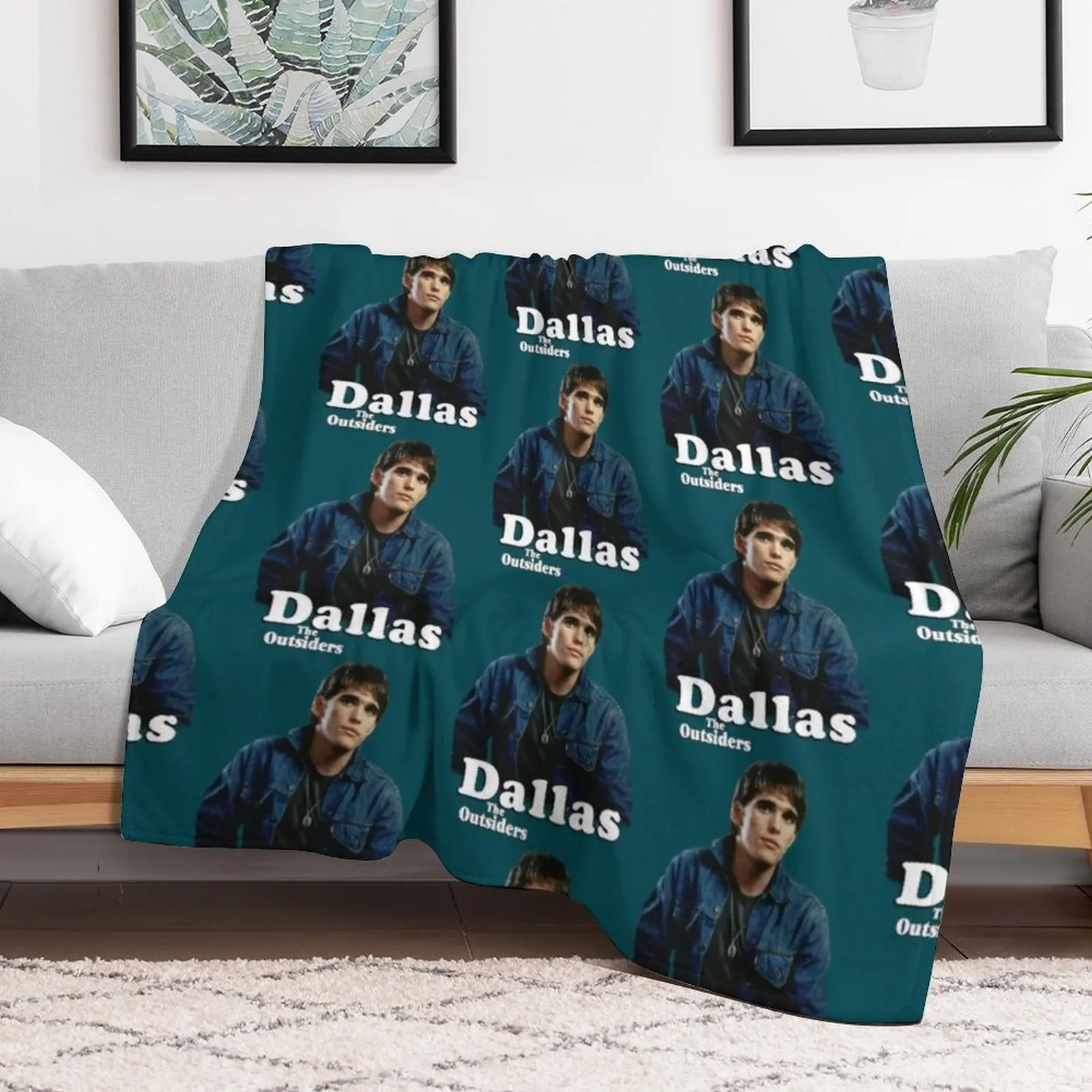 Dallas Winston (The Outsiders) Throw Blanket Quilt Flannels Thermals For Travel Decorative Beds Blankets