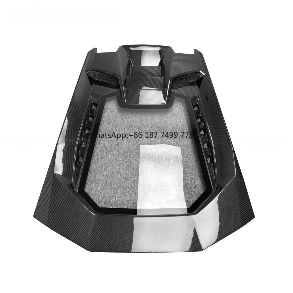High Quality P-style Dry Carbon Fiber Rear Hood Suitable for . LP580 LP610 Body Parts Upgrade and Modification