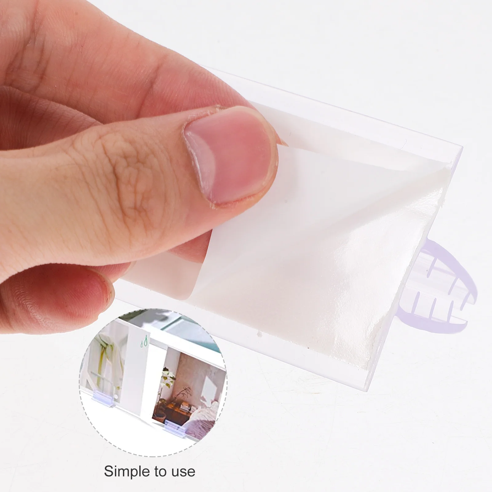 20 Pcs 카드 자기 접착 기호 홀더 테이블 용 그림 홀더 가드 센터 피스 패널 미니 이름 태그 책상 교실 사무실