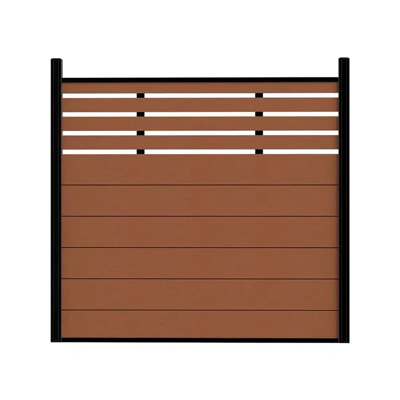 

Plastic wood fence, outdoor courtyard villa can be separated from anti-corrosion wood plastic fence Outdoor fence guardrail