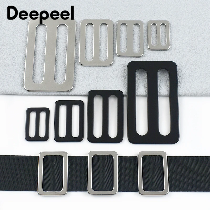 2/4/10Pcs 20-38mm Metal Buckles Backpack Strap Tri-Glide Slider Clasp Webbing Belt Adjustable Buckle Hardware Bags Accessories