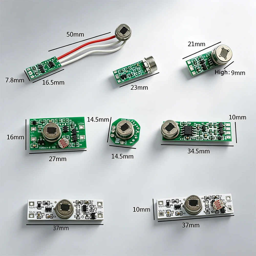 DC12V24V Human/animal Detection Motion Bare Board Module Infrared Sensor Switch Automatic On/off Delayed Shutdown Night Mode