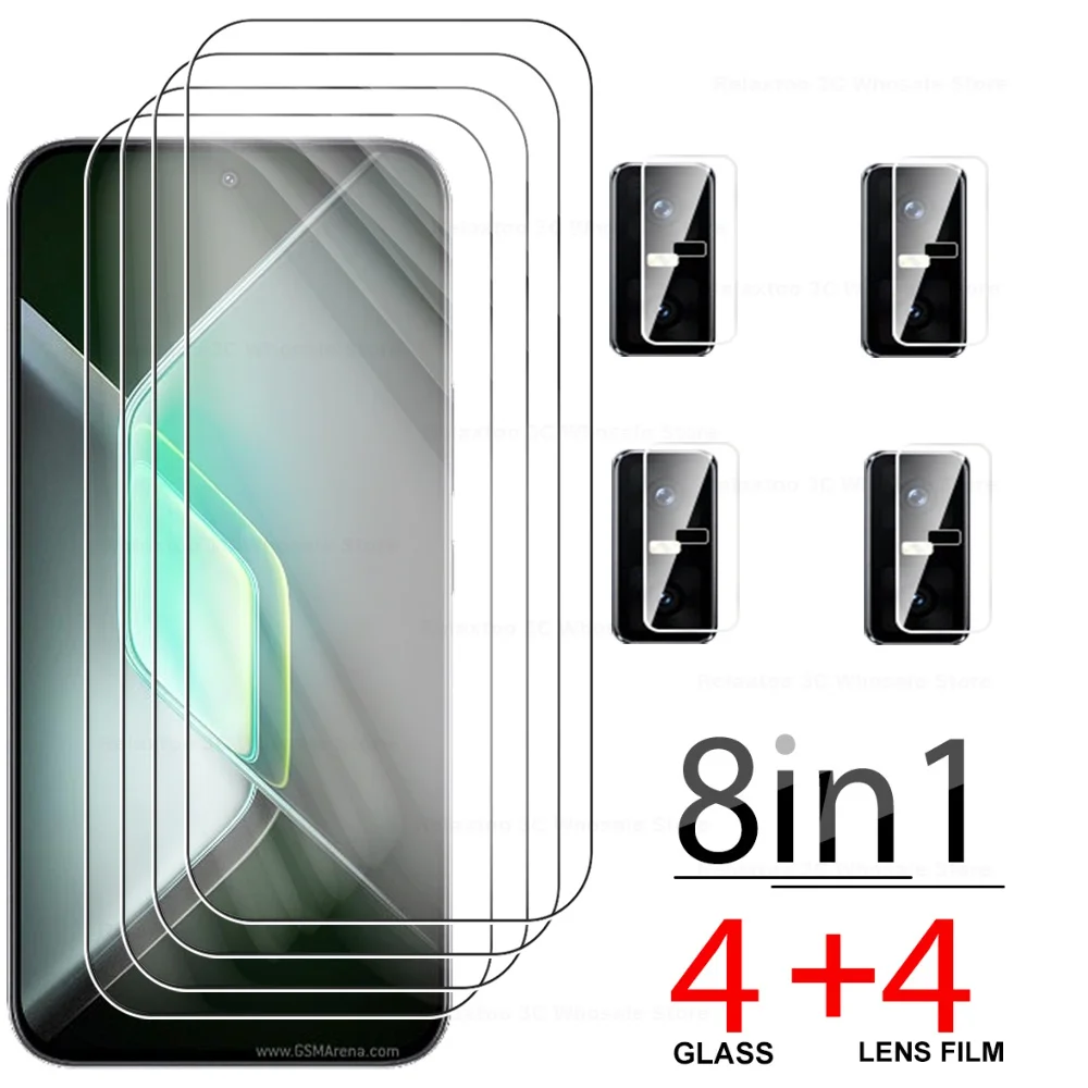 Protecteur d'�cran 8 en 1 pour Infinix GT 30 Pro, verre de protection tremp� sur InfinixGT 30Pro InfinixGT30Pro, verre d'appareil photo 6.78 pouces