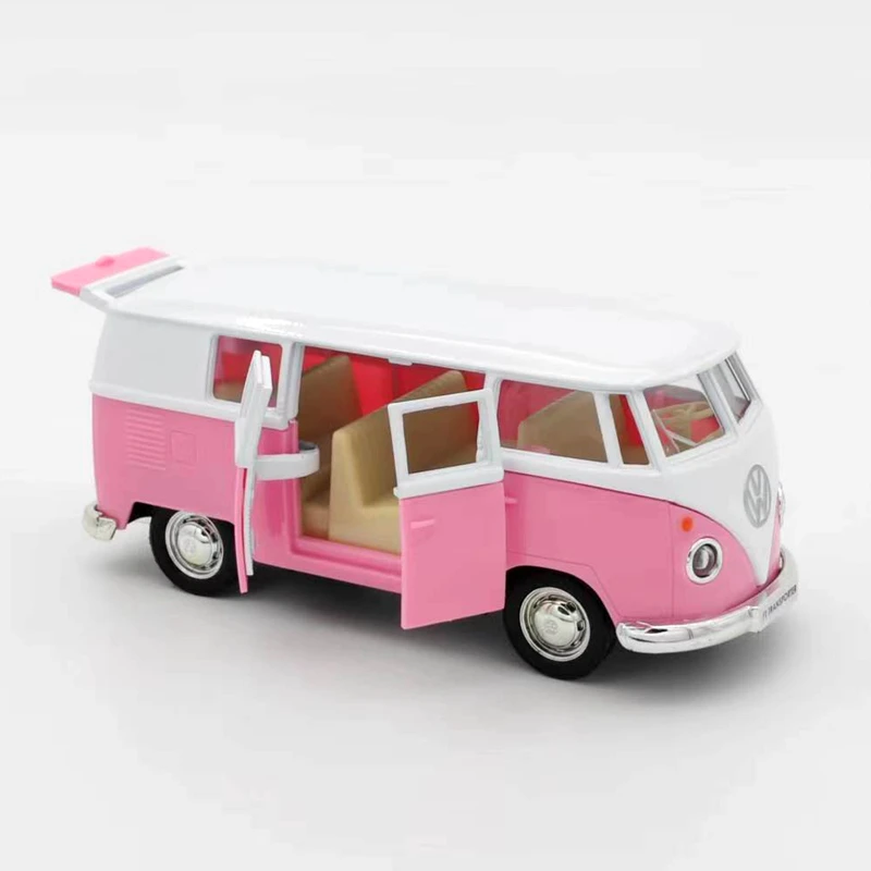 1/36 Diecasts Volkswagen Miniature Cars VW T1 Bus Toys Alloy Diecasts Scale Metal Collection Cars Models Vehicles Kids Toy Cars