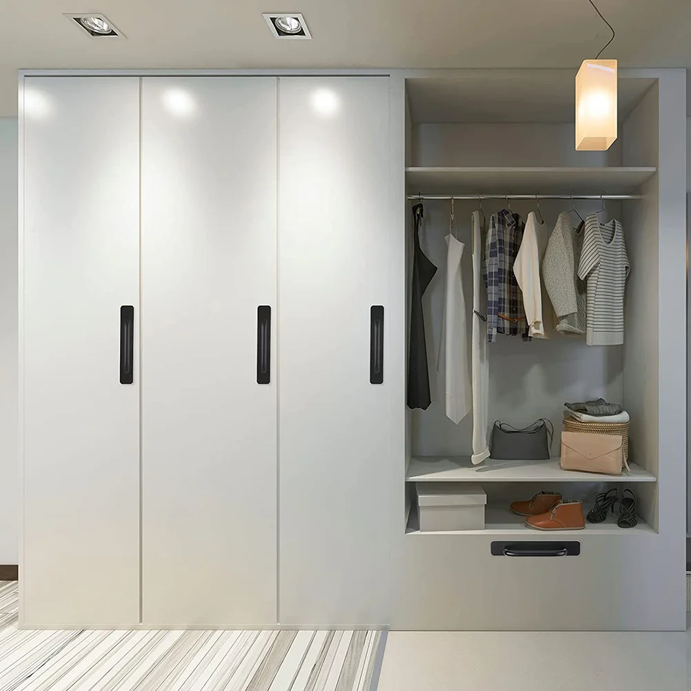 

Cabinet Pull Sliding Door Metal Handle For Drawer Window Closet Durable Hardware Accessory For Kitchen Bathroom Bedroom