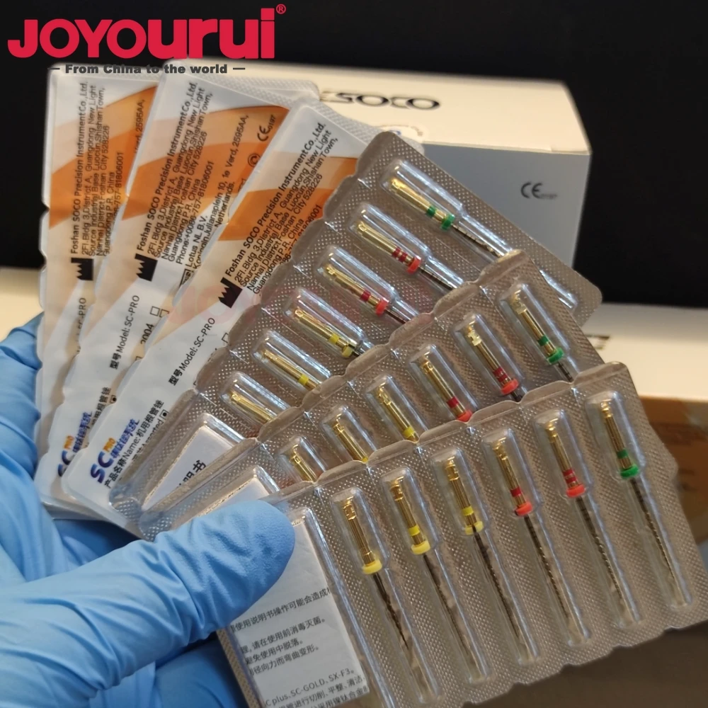 Dental Rotary Files 25mm SC Pro Endo Files soco coxo SC Niti File SC Plus Needle Golden Silver Root Canal Files Stomatology Tool