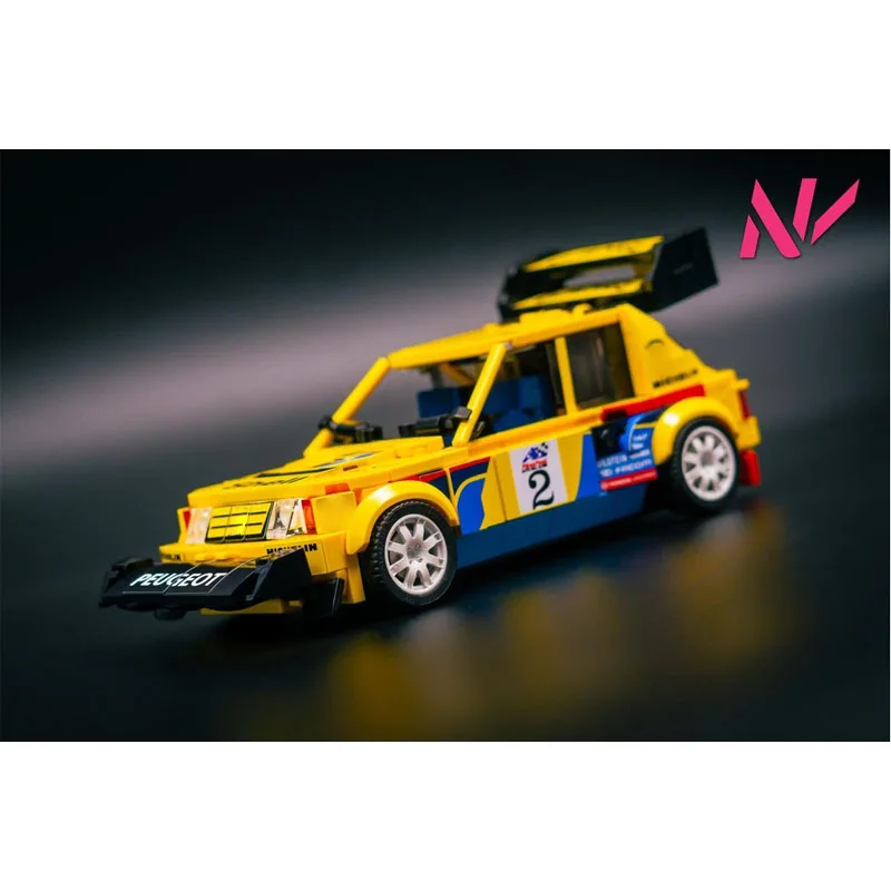 

MOC-182029Новый классический культовый 205 T16Urban, модель спортивного гоночного автомобиля, 408 деталей, игрушка на день рождения для мальчиков и детей, подарок