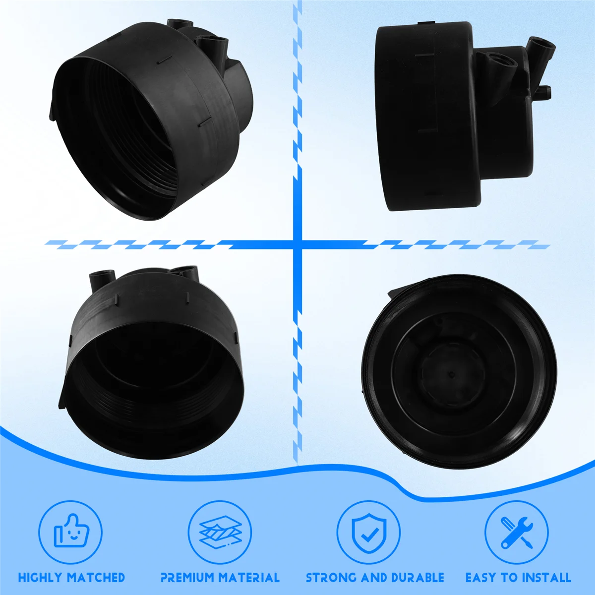 

# Автомобильные детали и аксессуары 70 г, крышка дизельного топливного фильтра для Ford Powerstroke 6.7L 2011-16, черный