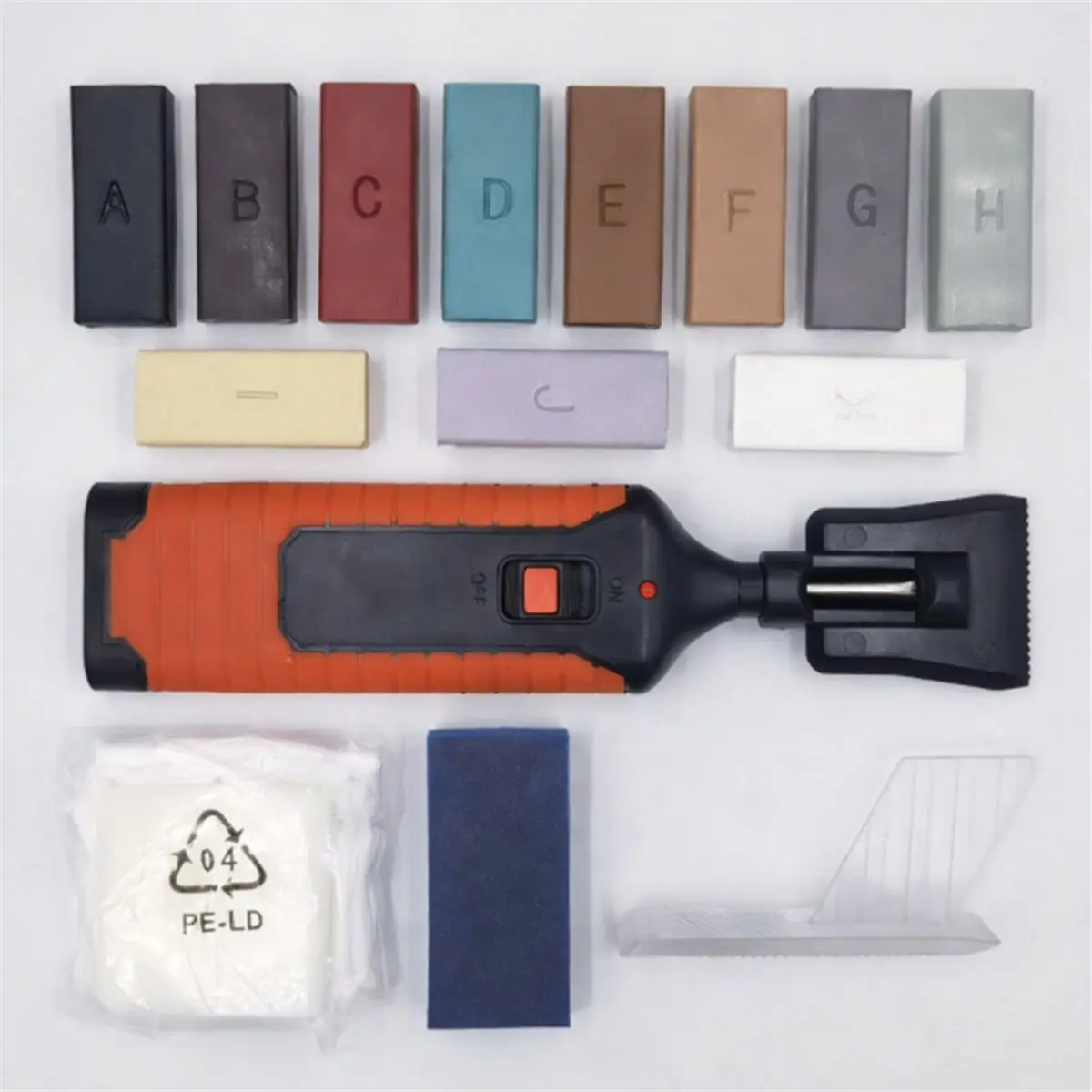 17-Piece Professional Tile Repair Kit: Multi-Functional Grout & Crack Filler Set for Floors & Walls (Battery Powered)