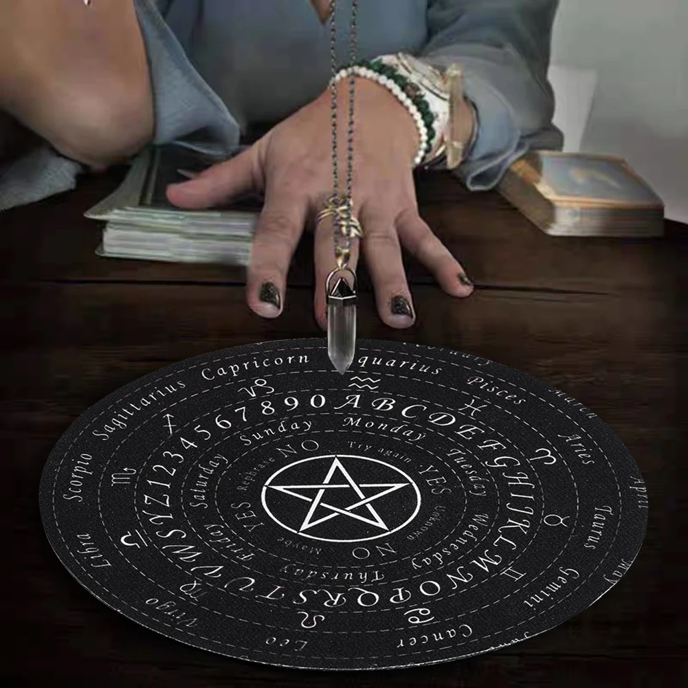 Pendulum Game Mat Divination Communication Magic Meditation Decision Fortune Telling Toys Crafts Witch's Altar Supplies