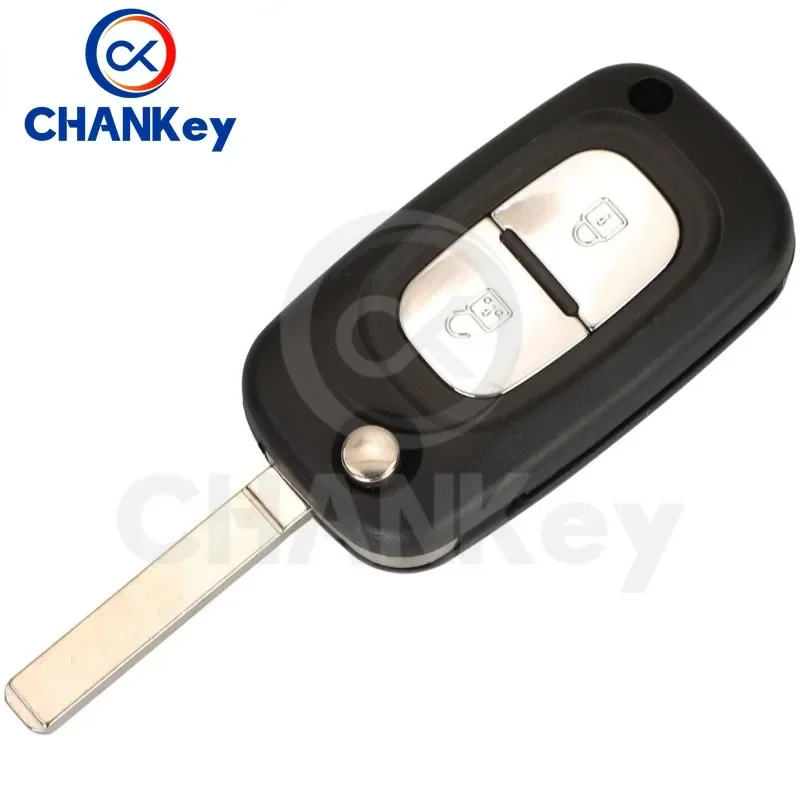 CHANKey Flip Remote Key Fob 2/3 Buttons 433MHz ASK ID46 PCF7961 For  Mercedes Benz Citan 2012 - 2019 Smart W364