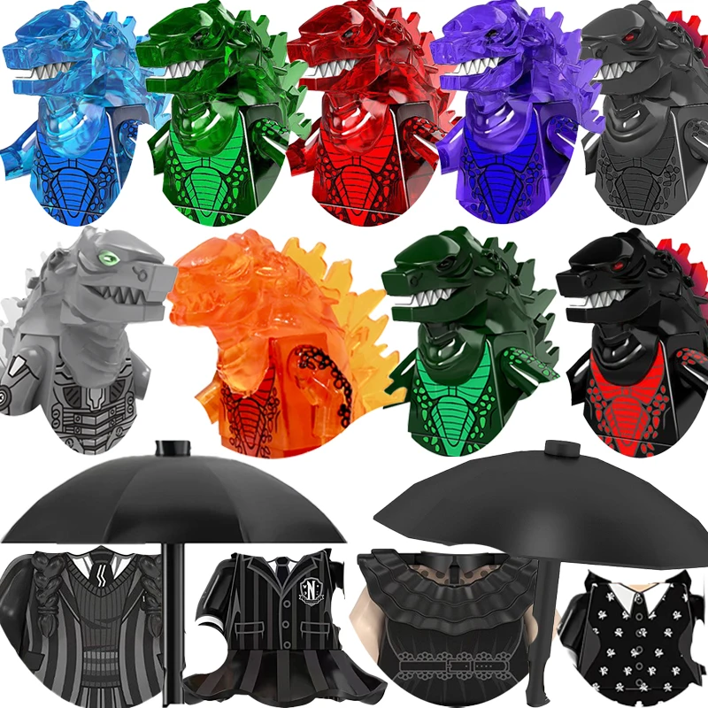 Ricky juguete monstruo ladrillos para juguete AIP1011 regalos calabaza Halloween bloques de construcción DIY Mini figuras de actiión minifiguras