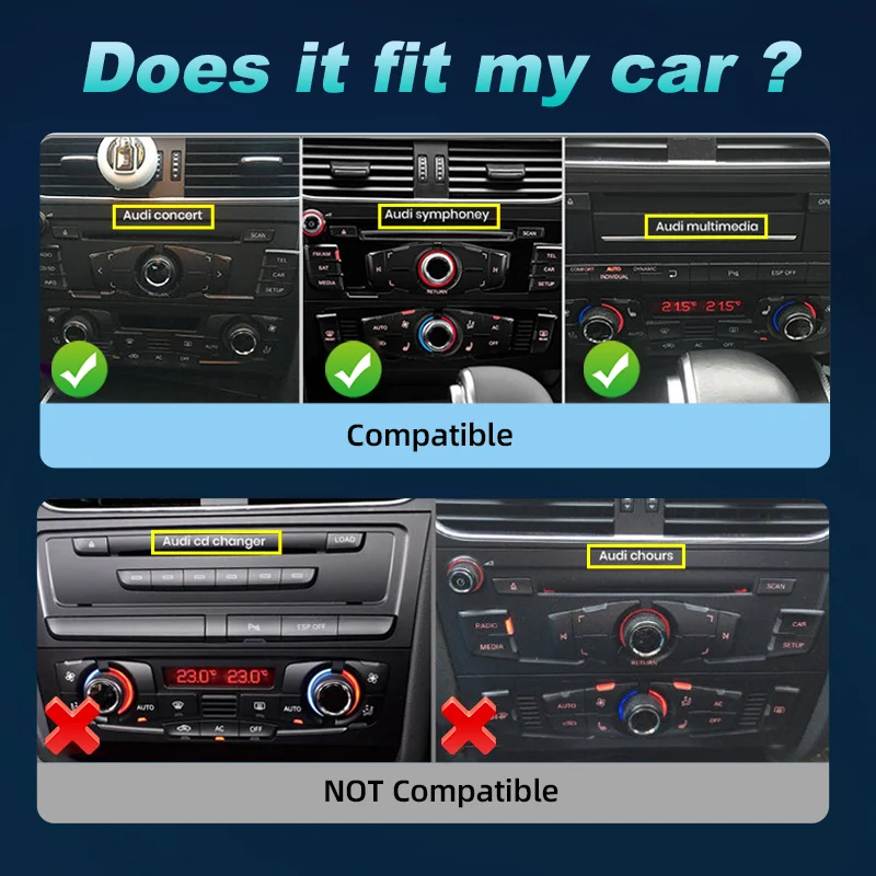 256G CarPlay اللاسلكية لأودي A5 S5 2009-2014 2015 2016 راديو السيارة أندرويد السيارات سيارة مشغل وسائط متعددة ستيريو لتحديد المواقع شاشة نافي #3