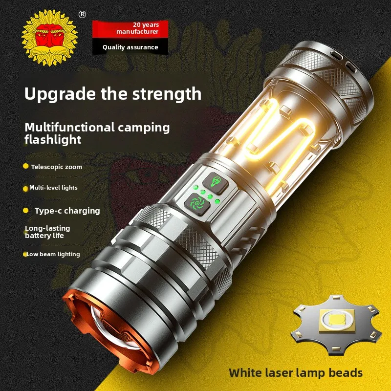 新しい超高輝度長距離-led-懐中電灯パワーバンクキャンプ用品釣りや狩猟照明ズームポータブルキャンプライトledライト-懐中電灯護身用グッズタクティカルライトライト-led-強力led-ライト-充電式釣り懐中電灯-超強力led-ランタンミニled懐中電灯キャンプ用品ワークライト作業灯led-ワークライトワークライト-led-充電式cobライト-充電式タクティカルライト釣りランタンled-ランタンランタン-led-充電式キャンプ用品