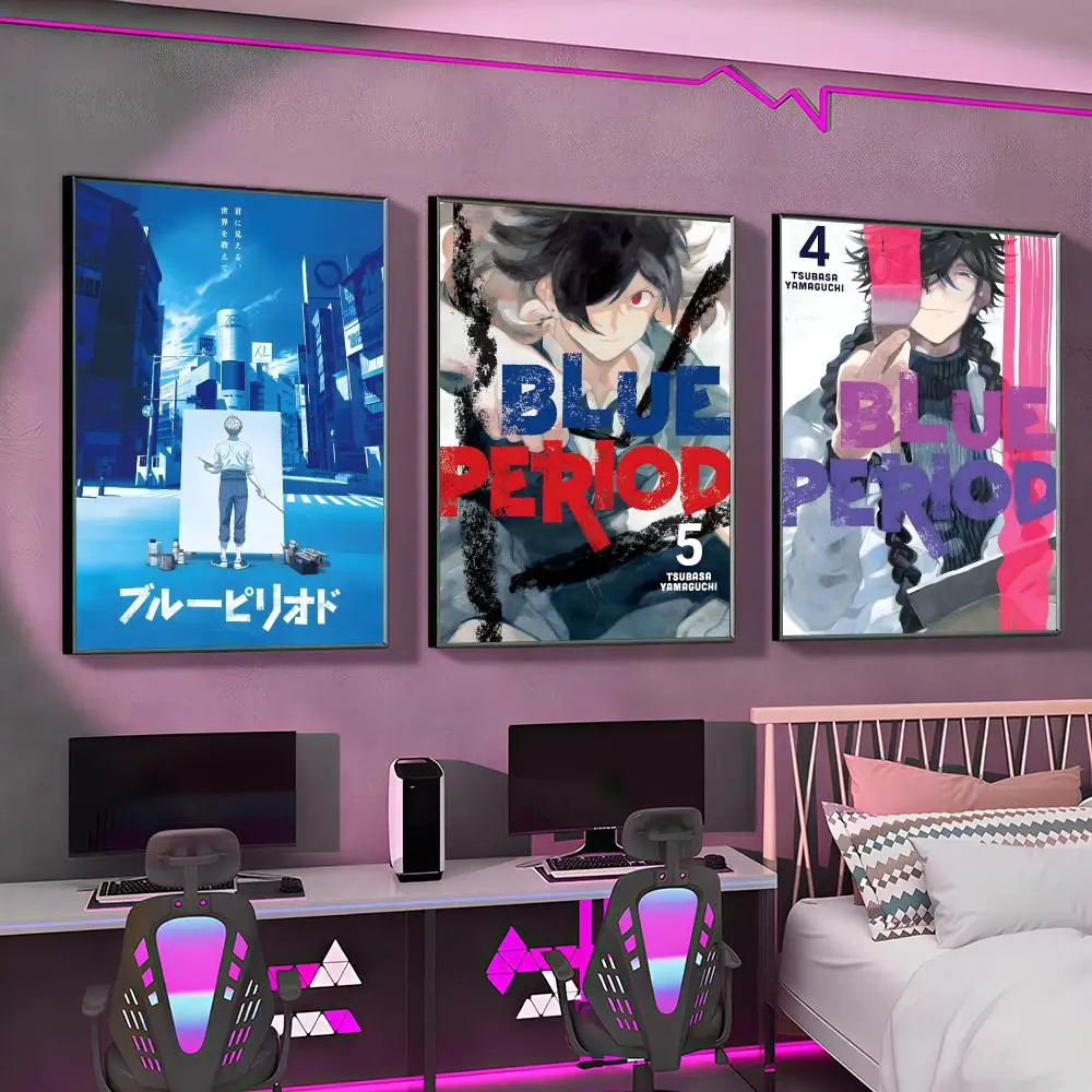 Artistic Coming Of Age B-Blue Periods Poster Versatile HD Waterproof Wall Art Self-Adhesive Decor for Any Space Ideal Gift
