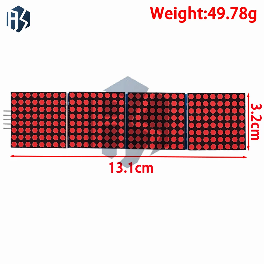 Module d'affichage matriciel 4 en 1 MAX7219, ligne à 5 broches pour microcontrôleurs Arduino, 1 pièce
