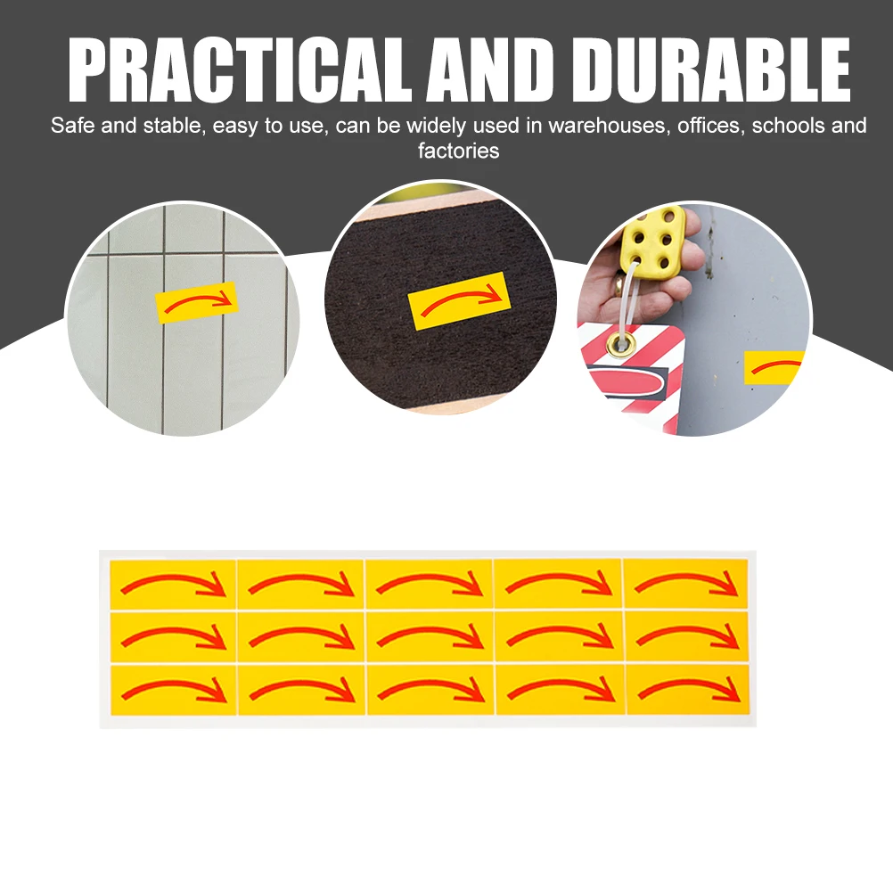 

20 Pcs Indication Tag Directions Decals Sticky Arrows Directional Sign Floor Marking