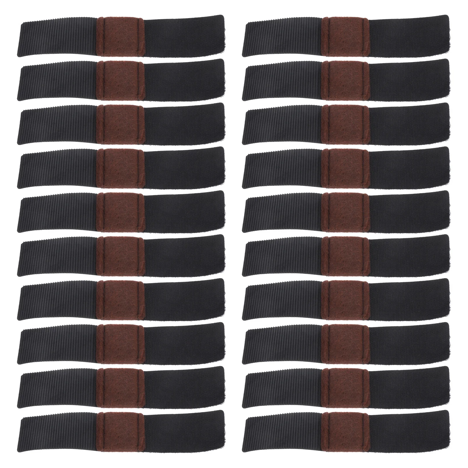 

20pcs Chair Leg Pads Felt Nylon Non-Slip Floor Protectors For Sled Base Chairs Furniture Leg Wraps No Buckle Belt