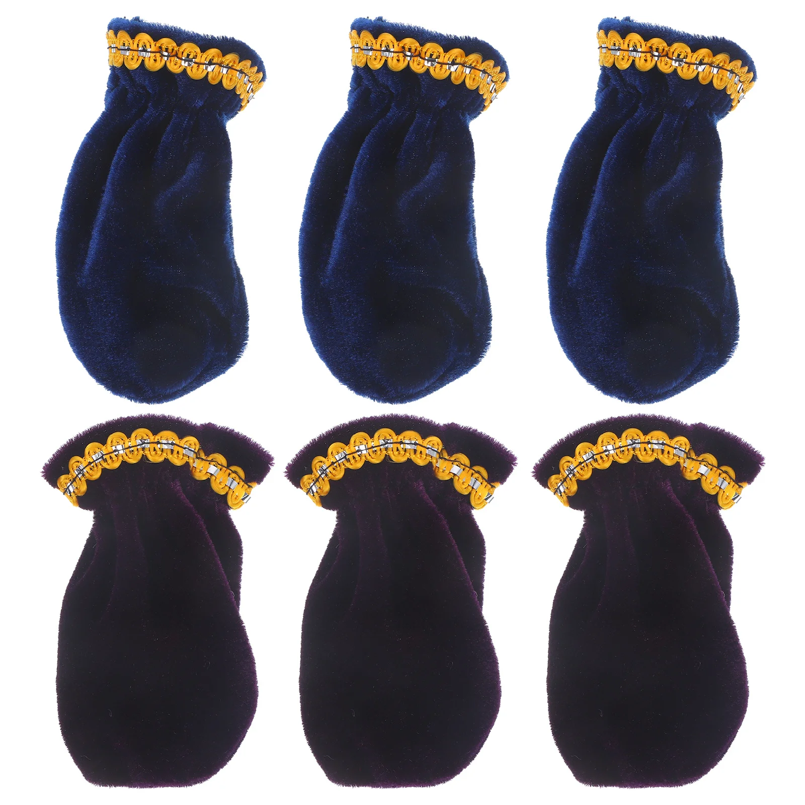 

6 Pcs Piano Pedal Cover Maintenance Foot Pad Protectors Electronic Musical Instrument Accessories Protective Sleeves