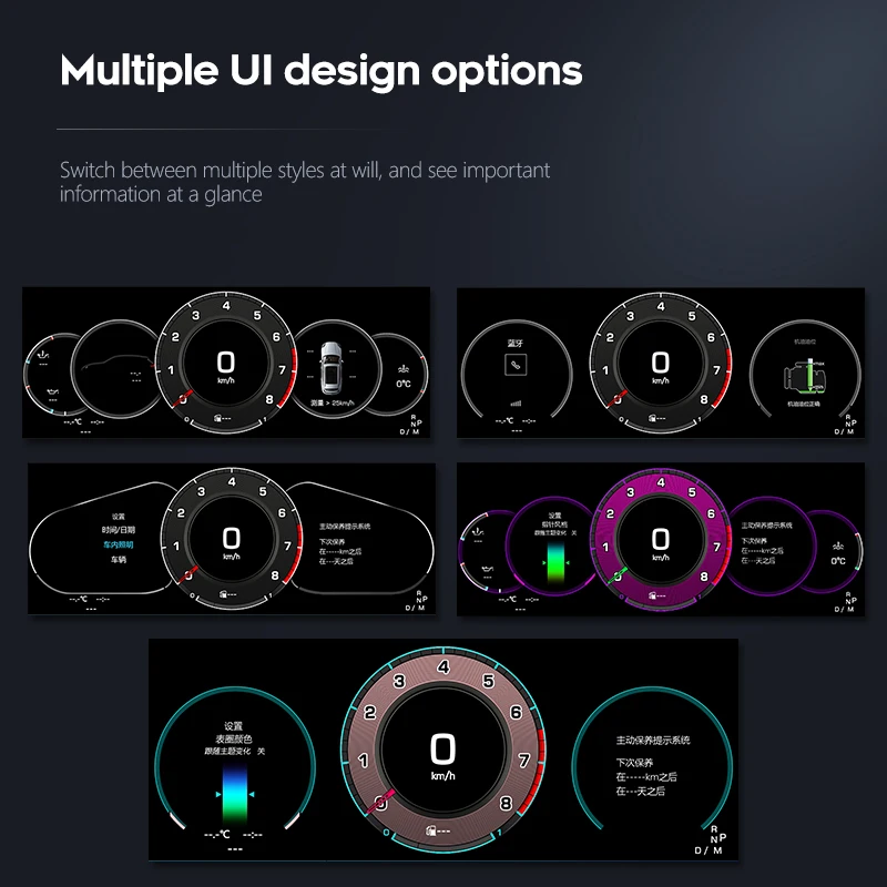 Cluster di strumenti per cruscotto digitale da pannello tachimetro per misuratore automatico per auto da 12,3 pollici per Panamera