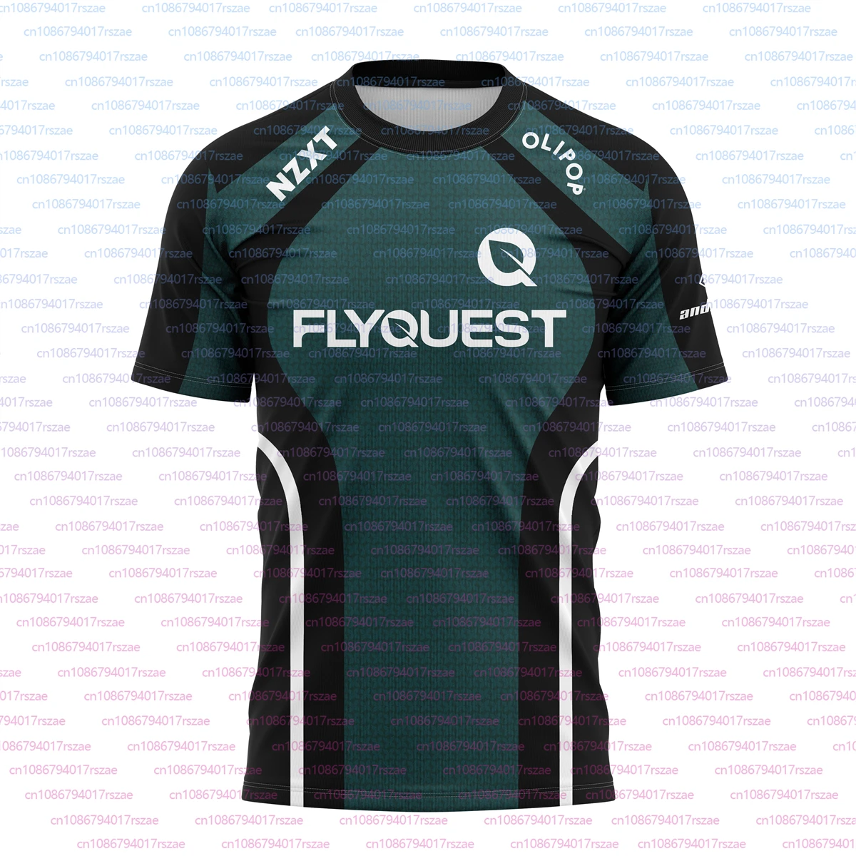 2025 Esports Club FlyQuest أخضر/وردي جيرسي LOL أمريكا الشمالية فريق موحد يطير التدريب موحدة للجنسين تي شيرت رياضي غير رسمي