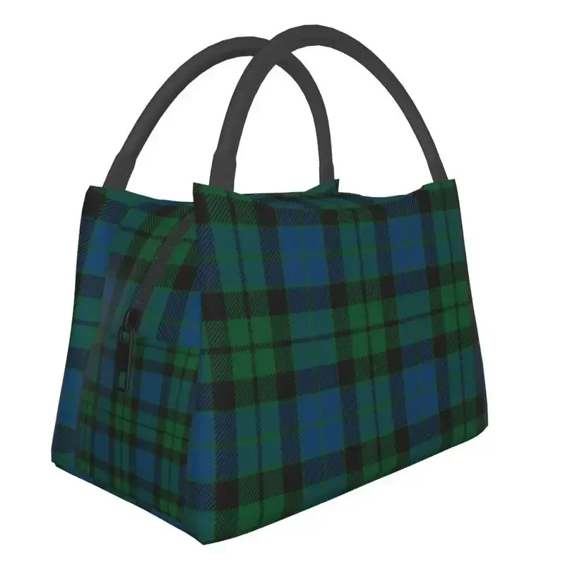 

Modern Mackay Tartan Plaid Lunch Bag Men Women Warm Cooler Insulated Lunch Box for Work Pinic or Travel