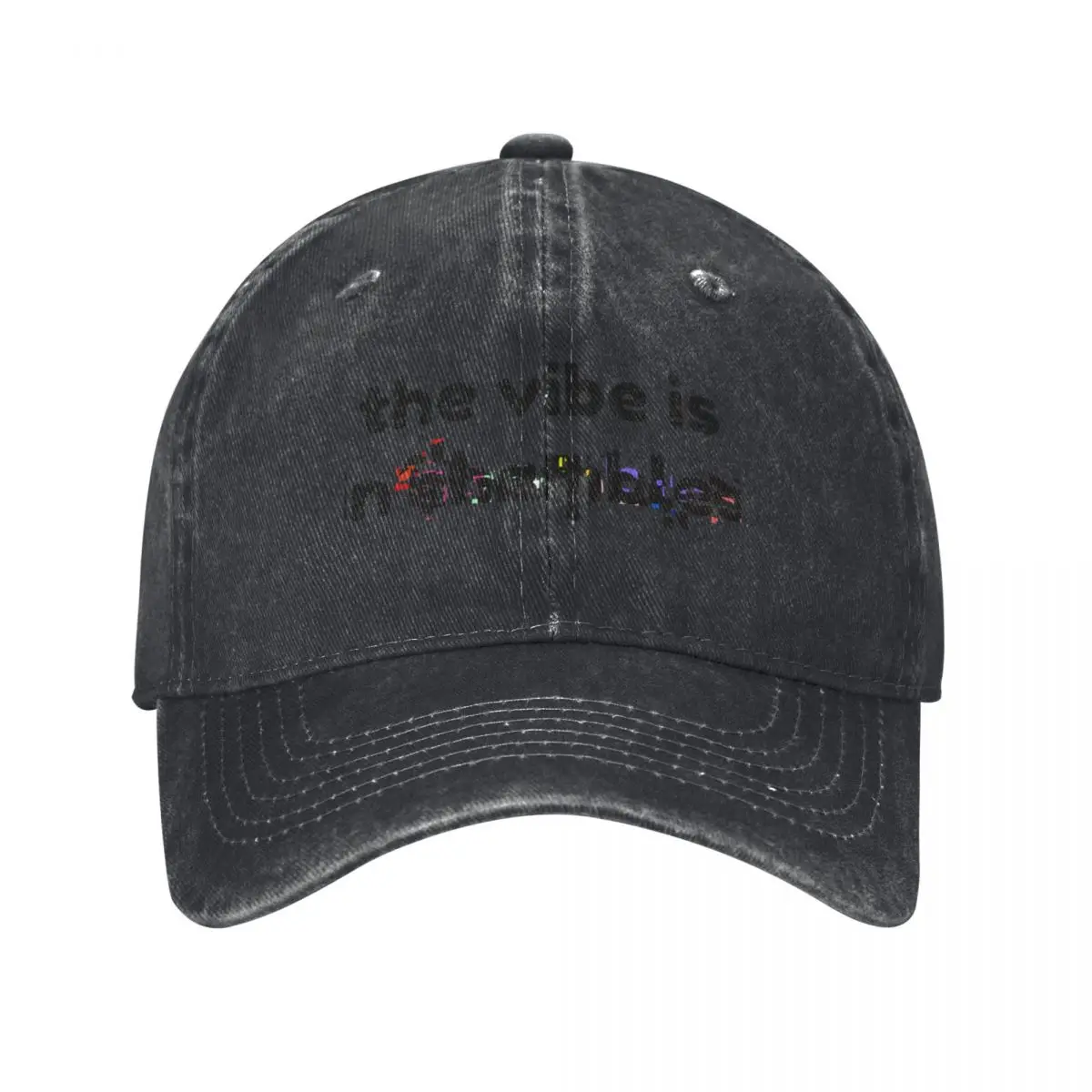 the vibe is in shambles glitch Baseball Cap Golf Wear Anime Hat Horse Hat Men Caps Women's