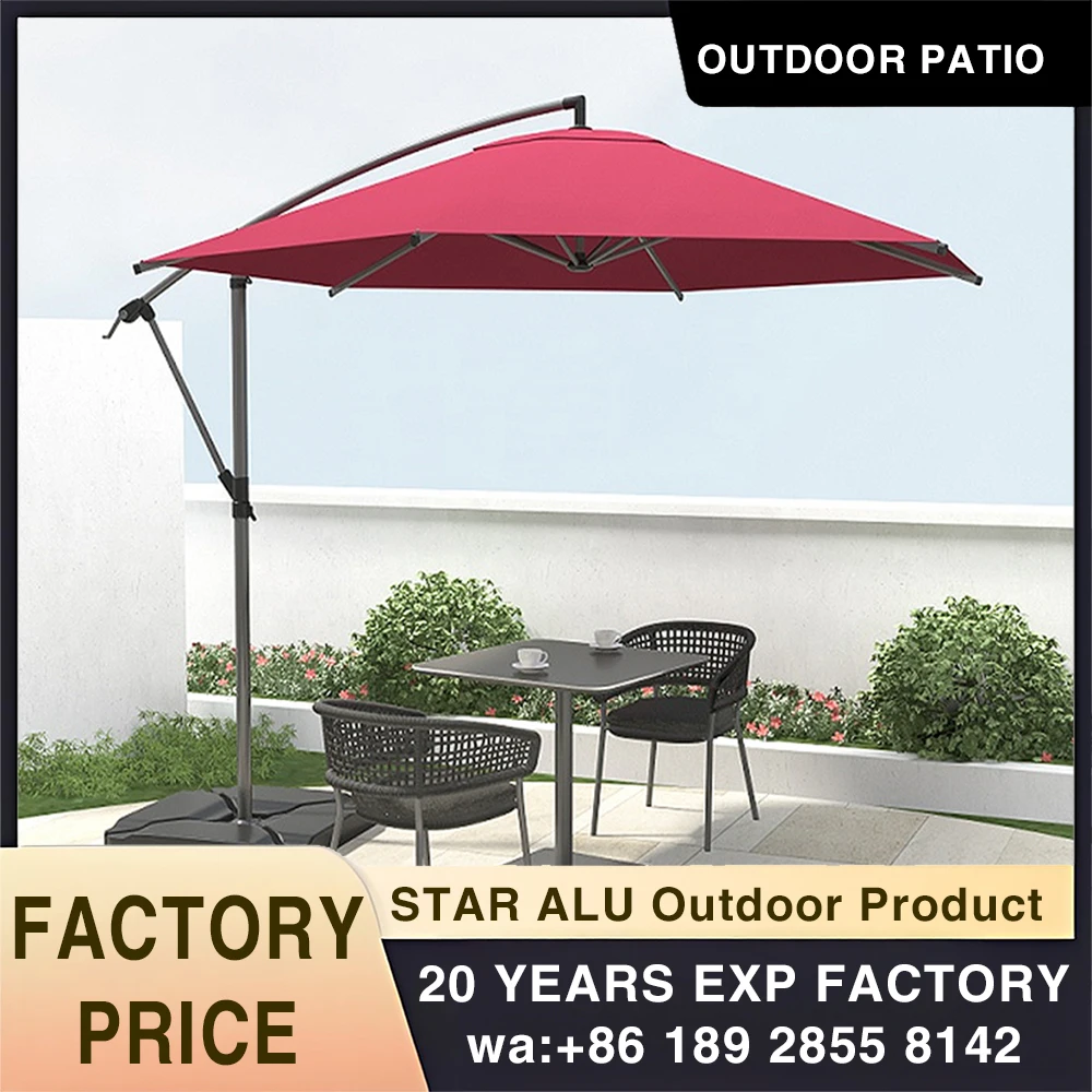 Luxury Parasol Summer Umbrella for Dining for Restaurant Hotel Coffee Shop Outdoor Beach Parasol Garden Patio Sun Event Parasol