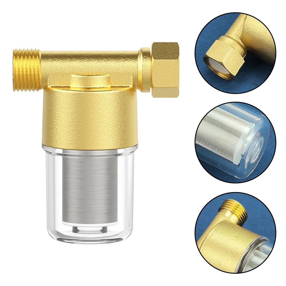 Copper Water Filter Brass Water Pipe Filter Explosion-proof Filter Sediment Removal High Precision Water Filter Element