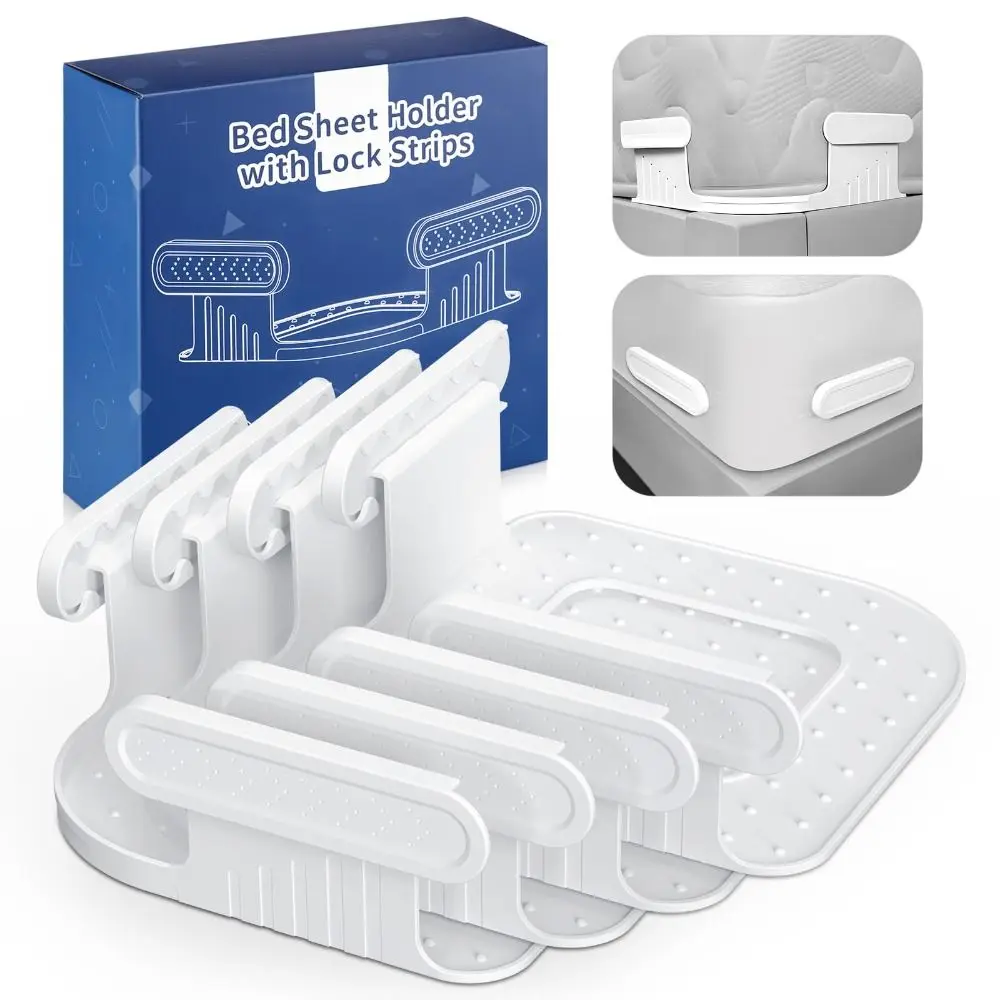 

4 шт., нескользящие зажимы для простыней, невидимые держатели простыней, прочные и плотные держатели простыней, прочные противоскользящие захваты для простыней, фиксированные