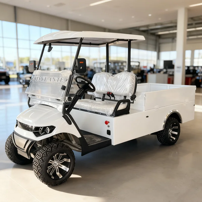 

Factory Wholesale 2 Seat with Cargo Box Electric Car Best Two-Seater 5kw Practical Golf Cart Classic Retro Electric Hunting Car