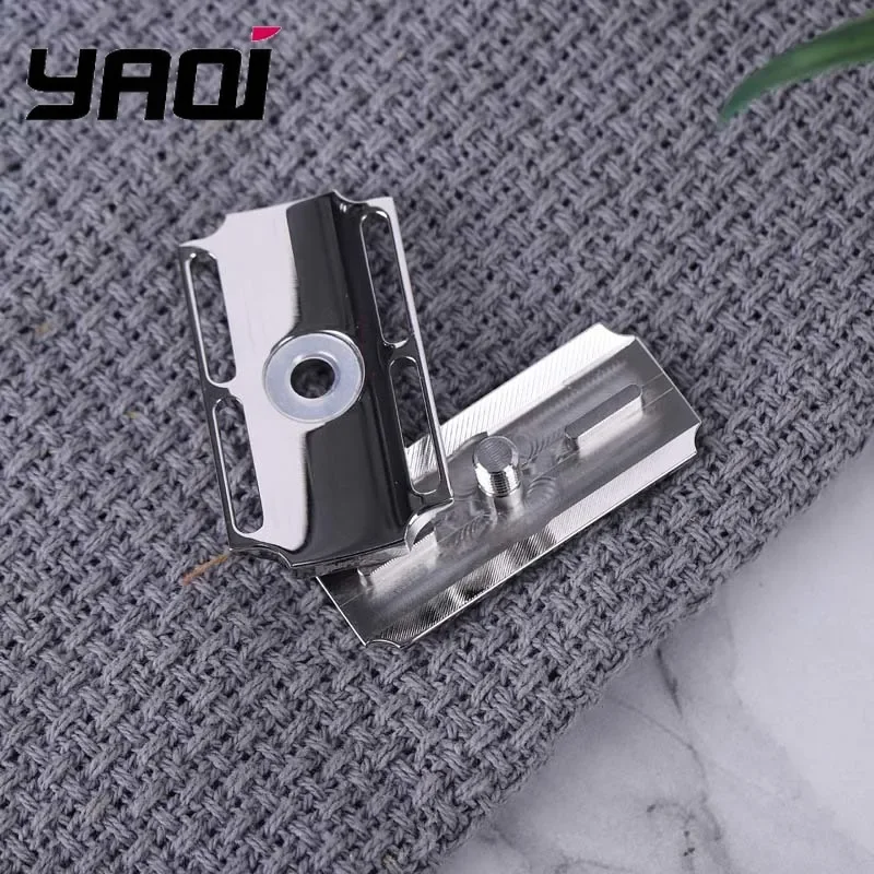 YAQI Vostok 70SB Barra reta 316 Cabeça de barbear de segurança polida em aço inoxidável com lacuna de lâmina de 0,7 mm