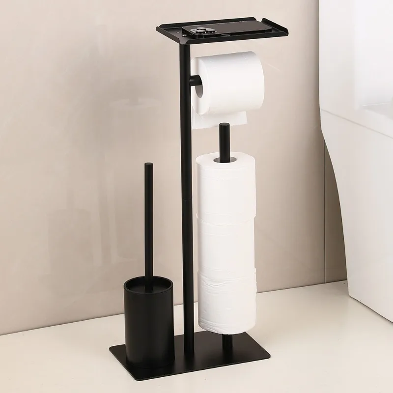 

Bathroom Freestanding Toilet Paper Holder , Space-saving Bathroom Supplies , Multi-purpose Modern Toilet Paper Holder