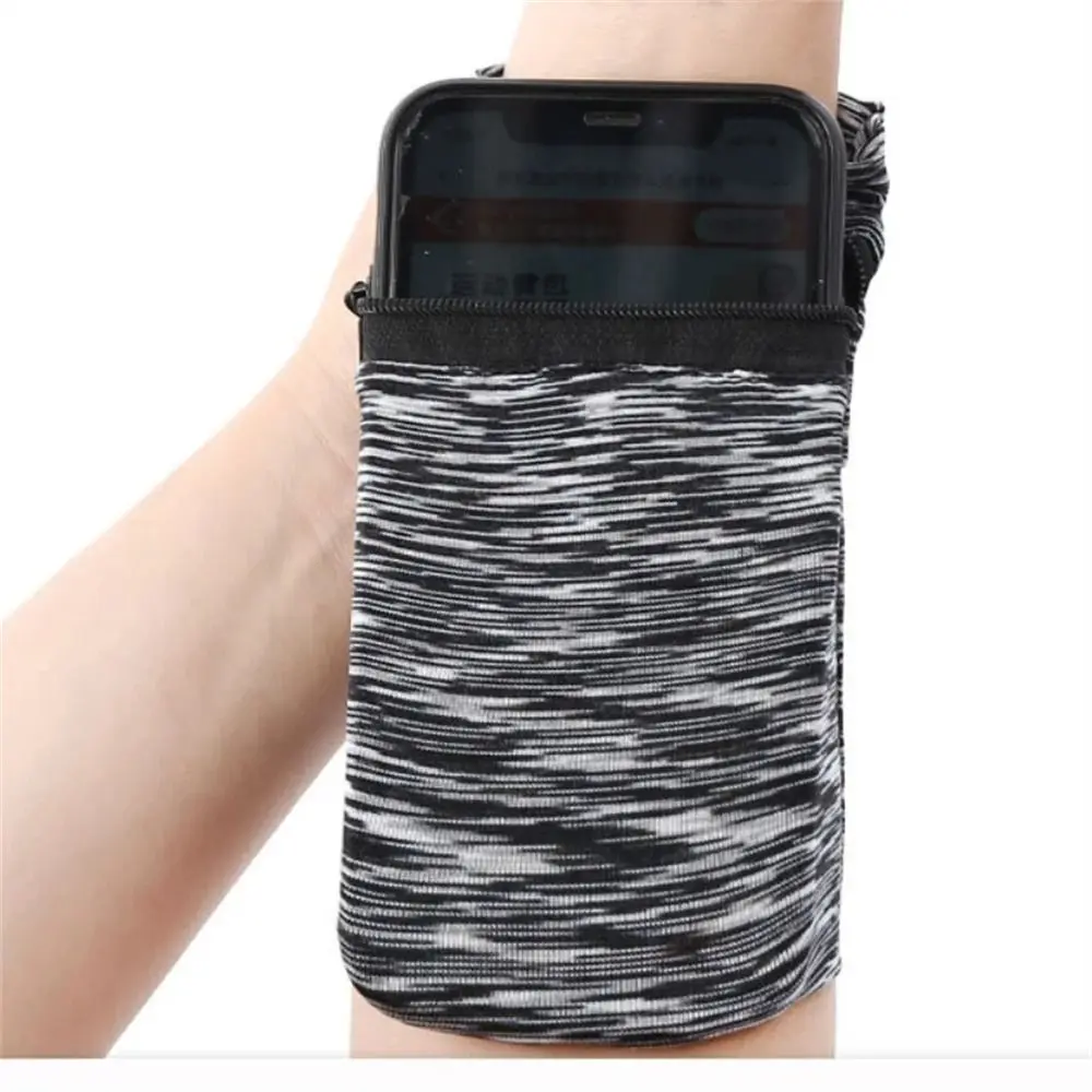 Sport Phone Band Zipper multifunzionale caviglia Wrap cinturino da polso portafoglio custodia custodia da Badminton basket Wristband Sweatband