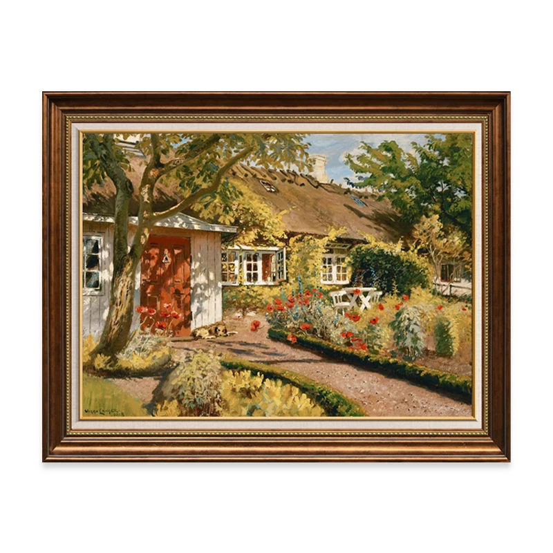 

High Grade Hand-Painted Oil Painting European Impressions Landscape Thomas Rural Garden Room Decoration Home Decor Art