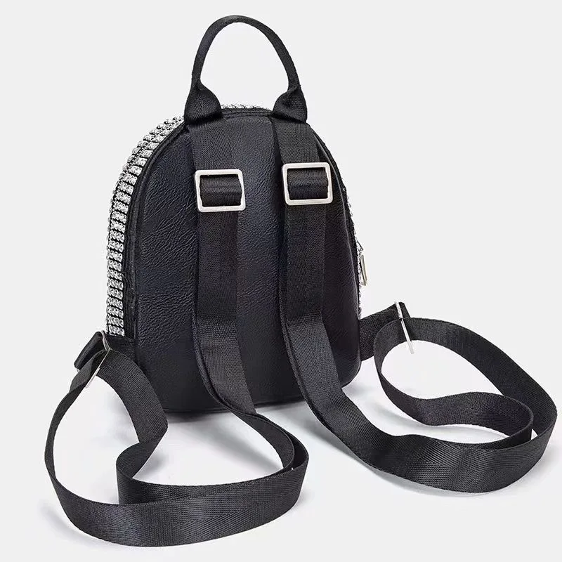 Faionable Grote Capaci Diamond Embedded Handtas Sli oulder Bag voor Jeugd Waterdichte Ritssluiting Briti Sle